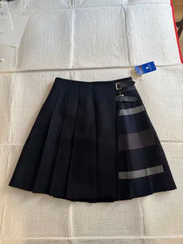 BLUE LABL 울 플리츠 스커트 랩스커트 네이비 36