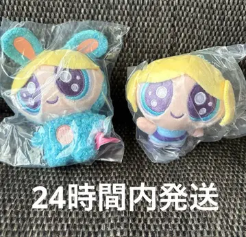 파워퍼프걸스 오메메키라키라 봉제인형 허니버블스 버블스 가챠