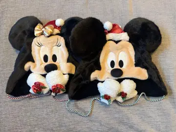 디즈니 크리스마스 팬캡 미키 미니 2개 세트 택 포함 새상품