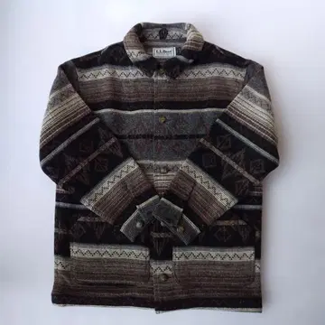 L.L.Bean 울 혼방 자켓 네이티브 무늬 M