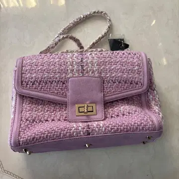 rienda 미사용 새상품 핑크 트위드 숄더백