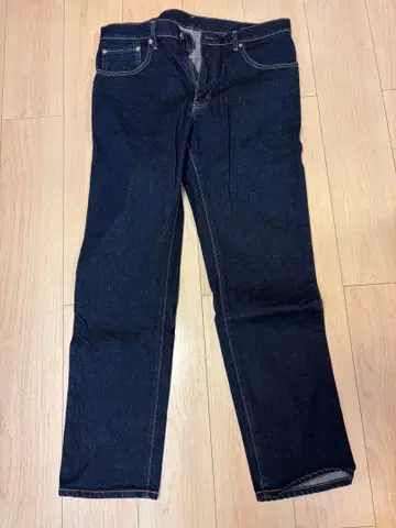 EDWIN 다크 블루 스트레이트 데님 34인치