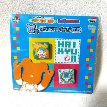 하이큐 제일복권 베어브릭 스퀘어 캔뱃지 오이카와 토오루