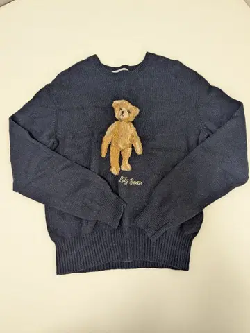릴리 브라운 릴리 베어 네이비 니트 풀오버