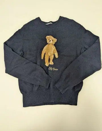 릴리 브라운 릴리 베어 네이비 니트 풀오버