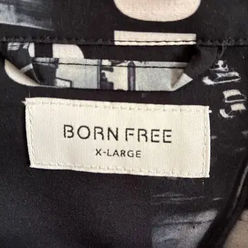BORN FREE 반팔 셔츠 X-LARGE 캘리포니아 프린트