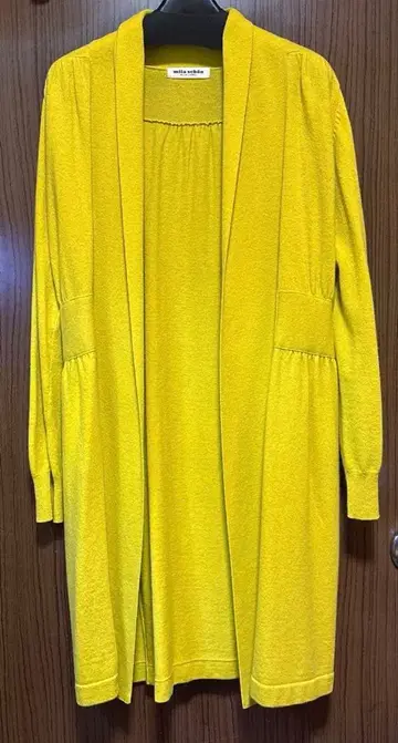 클리닝 완료 밀라 쇤 롱 가디건 사이즈 42 캐시미어 혼방