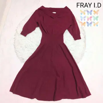 프레이 아이디 오프숄더 울 캐시미어 원피스