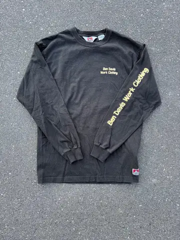 벤 데이비스 블랙 긴팔 셔츠 롱T XL