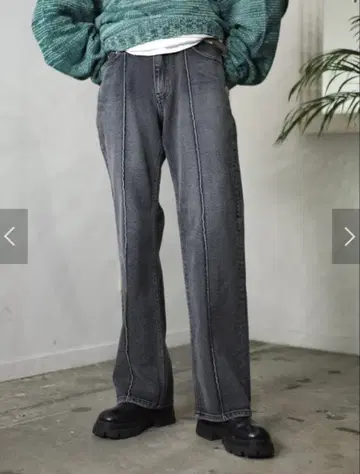 Chikashitsu+ 데님 팬츠