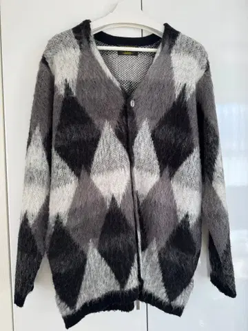 UNIVERD72 다이아몬드 패턴 가디건 XL