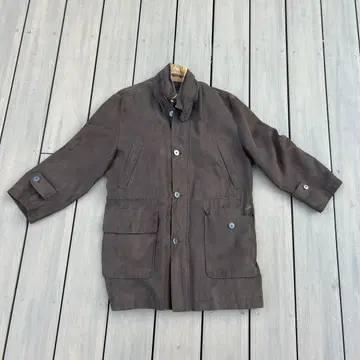 KEN COLLECTION 브라운 스웨이드풍 자켓