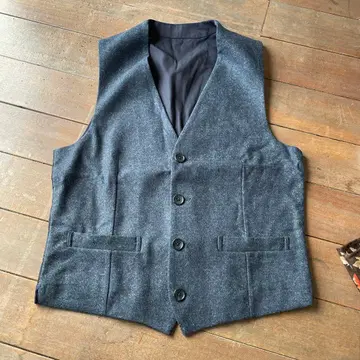 B MING 빔즈 네이비 버튼 베스트 S