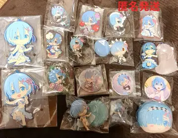 리제로 렘 피규어 만주 러버 마스코트 캔뱃지