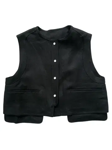 BACCA 투모로우랜드 블랙 슬리브리스 베스트 36 사이즈