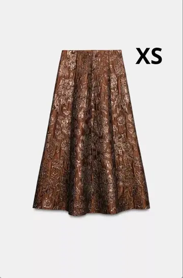 ZARA 자라 자카드 직조 글리터 레이어드 스커트 새상품, 미사용