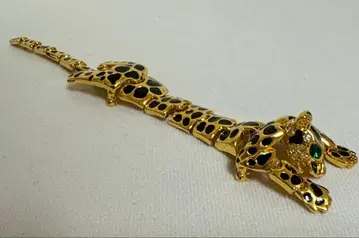 베스트 인터내셔널/레오파드 디자인 골드 브로치