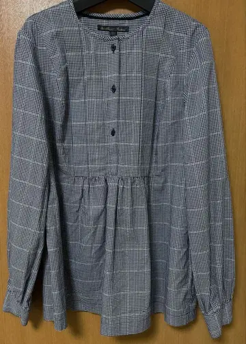 브룩스브라더스 체크 무늬 블라우스