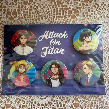 진격의 거인 도쿄 걸즈 컬렉션 2017 캔뱃지 집합 5종 세트