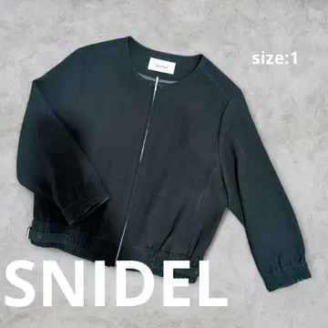 SNIDEL 노카라 자켓 블랙