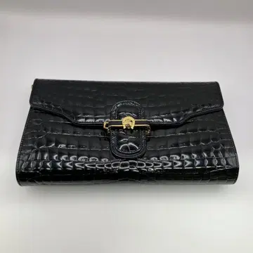 에나멜 가죽 크로커다일 패턴 클러치 백 2way