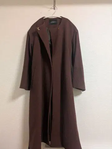 GREEN LABEL RELAXING 브라운 롱 코트