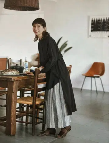 써니클라우드 원피스 셔츠 스트라이프 스커트 세트