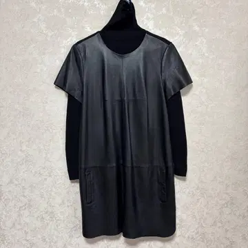 바나나 리퍼블릭 블랙 양가죽 반팔 원피스 12