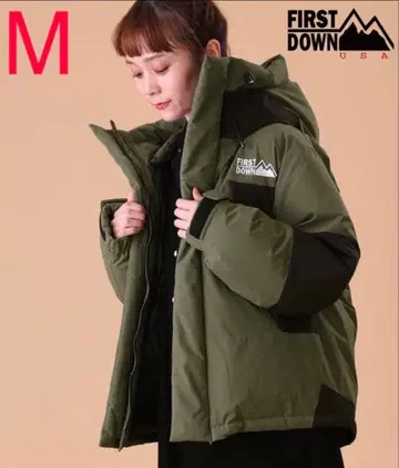 FIRST DOWN 후드 부착 다운 자켓 S