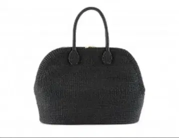 MANIMARIS 블랙 바스켓백 레귤러 사이즈