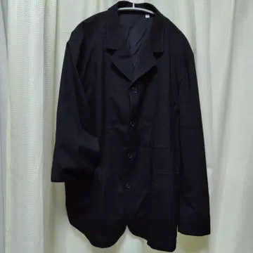 유니클로 블랙 자켓 코트 4개 버튼 빅 사이즈 XXL