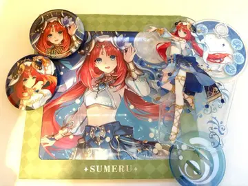 원신 닐루 아크릴 스탠드, 캔 배지 x 2, 색지 세트