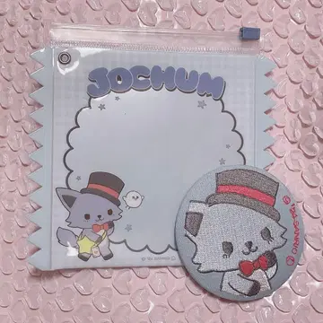 JOCHUM 슬라이더 파우치 자수 거울 레인