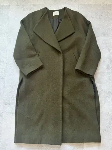 IENA 올리브 롱 코트 카키 이에나
