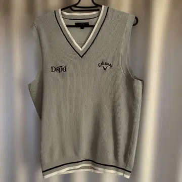 캘러웨이 V넥 니트 베스트 L 사이즈 그레이