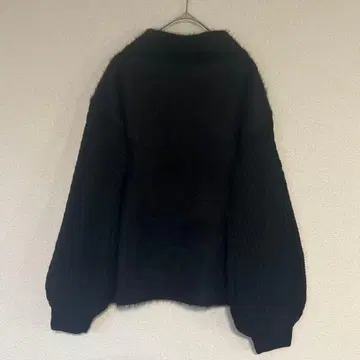 [ 미사용품 ] ZERO 볼륨 슬리브 블랙 니트 스웨터