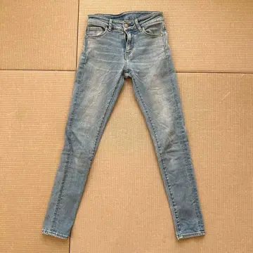 라이트 블루 스키니 데님 하이웨스트