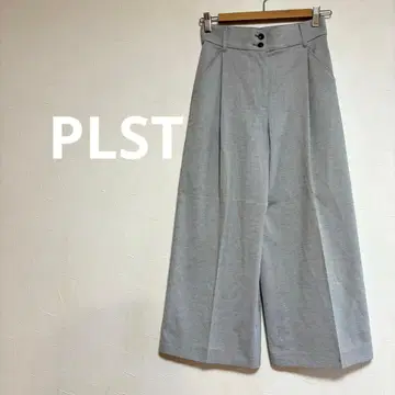 플라스테 PLST 그레이 와이드 팬츠 여성용 XS
