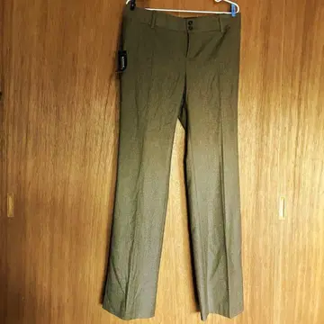 바나나리퍼블릭 스트레이트 팬츠 안감 포함 사이즈 8 브라운 울 45%