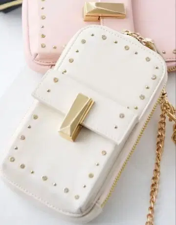 CELFORD 비쥬 스터드 멀티 숄더 화이트