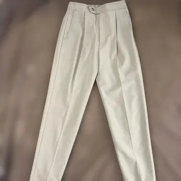 언타이틀 코코아색 프론트 턱 팬츠 사이즈 1