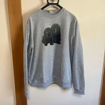 [ vapor apparel ] dog 프린트 그레이 트레이닝복