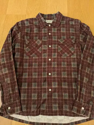 피그벨 phigvel 플란넬 셔츠 긴팔 M 사이즈 2 체크