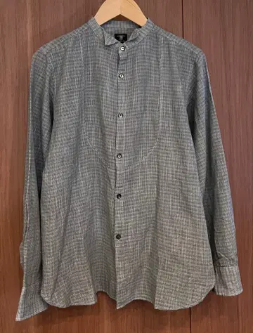 장고아투르 윙카라 셔츠 그레이 계열 체크