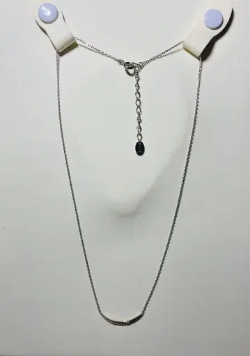 실버 심플 목걸이 조절기 포함