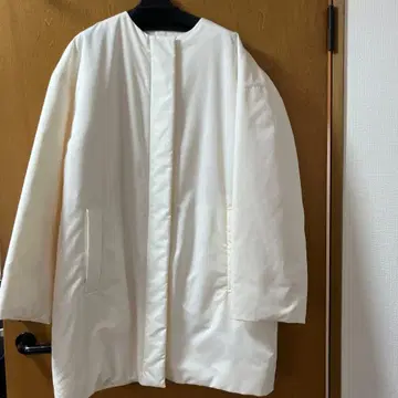 uncrave 패딩 미들 코트 에크루