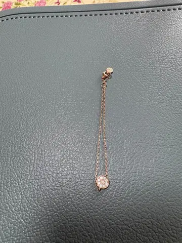 로즈 골드 크리스탈 팔찌