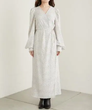 도트 카슈쿨 롱 원피스