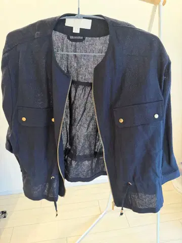 ZARA 노카라 자켓 M 네이비