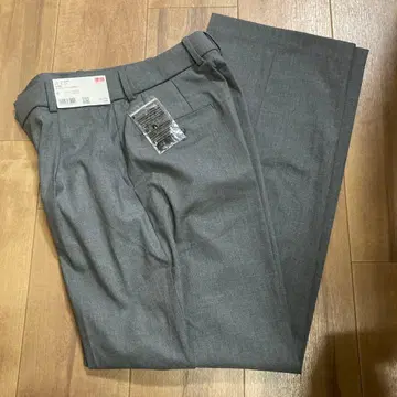 UNIQLO 턱 와이드 팬츠 S 사이즈 그레이